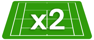 Two tennis courts